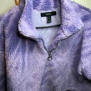 Purple Fleece Sherpa